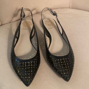 Vince Camuto Flat Slingback Patent Shoes
